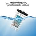 thumbnail image 6 of Mobile Phone Waterproof Case Touching Screen Diving Swimming Mobile Phone Pouch 30 Meters IPX8 Waterproof Suitable For Mobile Phones Under 7.2 Inches 2pcs, 6 of 9