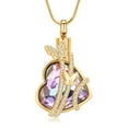 thumbnail image 2 of Personalized Butterfly with Crytal Heart Cremation Jewelry for Ashes Holder Urn Necklace for Ashes of Loved One Pendent for Ashes and Chain, 2 of 8