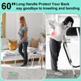 thumbnail image 3 of Carpet Rake For Pet Hair Removal - 60" Adjustable Long Handle  3 In 1 Reusable Tool Kit Cat Dog Rakes Scraper Broom Carpets Rugs Mats, 3 of 8