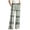 04Green, variant on Hvogkswy Cotton Pajama Pants Women, Loose Straight Elastic High Waist Lounge Pants Thin Comfy Plaid Home Pajama Pants with Pockets