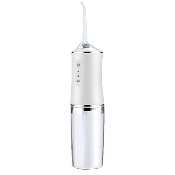Minnieouse Irrigador bucal Lavadora de Herramienta de hilo DC3.7V Tamaño compacto Ajustable Cuidado de la salud 80-120PSI Máquina cuidado de los oídos Blanco