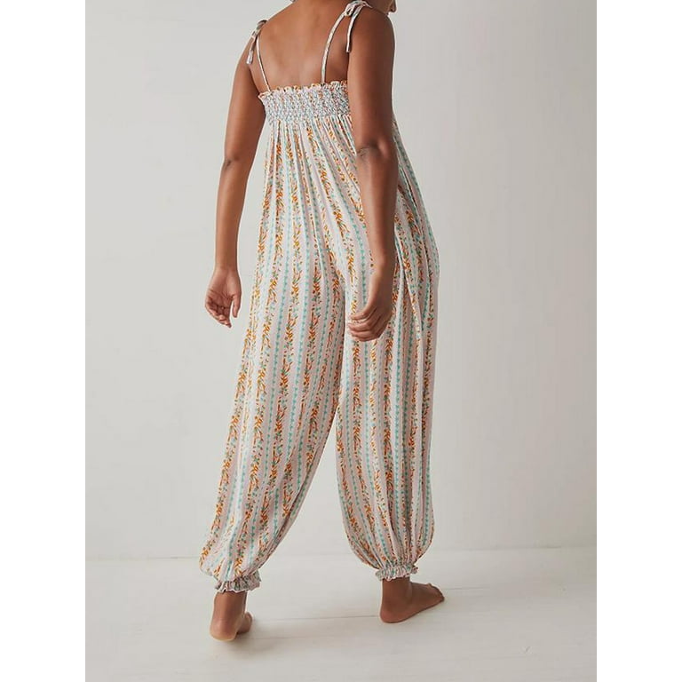 Casual Solid Patchwork Spaghetti Strap Harlan Jumpsuits Casual Solid Patchwork Spaghetti Strap Harlan Jumpsuits