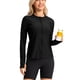 thumbnail image 4 of Craaazy Women Casual Full Zip Jacket, Solid Color Long Sleeve Sun Protection Top, Slim Fit with Thumb Holes and Pockets for Daily Wear Gifts, 4 of 8