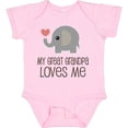 thumbnail image 3 of Inktastic Great Grandpa Loves Me Boys or Girls Baby Bodysuit, 3 of 5
