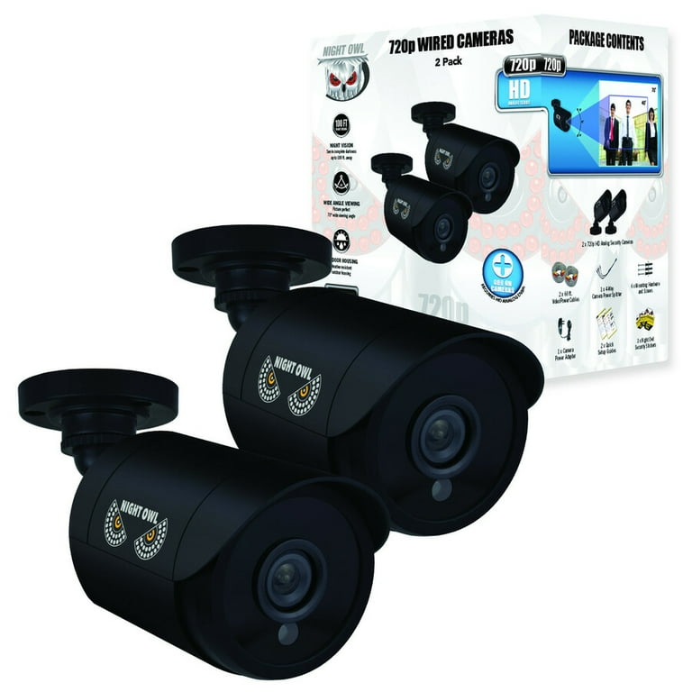 Night owl 720p wired cameras store 2 pack