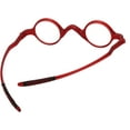thumbnail image 2 of Ultra-light TR90 Small Round Retro Reading Glasses Leopard Flexible Readers 32-30-135, 2 of 7