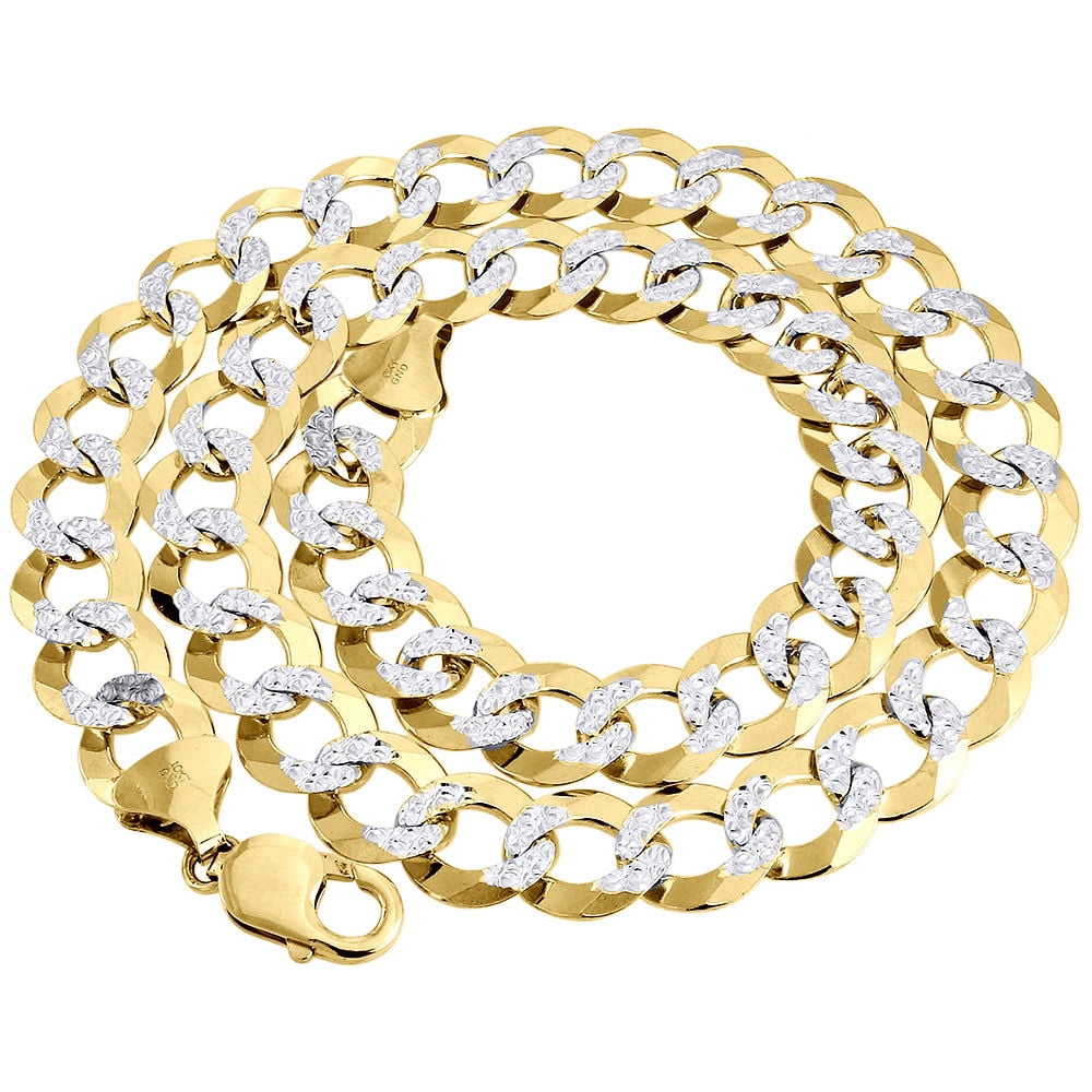 Real 10K Yellow Gold Solid Diamond Cut 