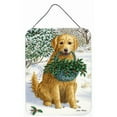 thumbnail image 1 of Carolines Treasures ASA2013DS1216 Yellow Labrador & Holly Impressions Murales et de Porte, 1 of 2