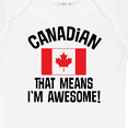 thumbnail image 4 of Inktastic Canada Flag Awesome Canadian Boys or Girls Baby Bodysuit, 4 of 5