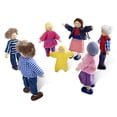 thumbnail image 5 of Melissa & Doug Familia de muñecas de madera articuladas de 7 piezas para casa de muñecas (2-4 pulgadas cada una), 5 of 5