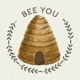 thumbnail image 3 of Bannarot 20x20 Black Modern Framed Museum Art Print Titled - Bee Hive IV-Bee You, 3 of 5