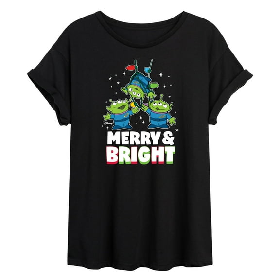Toy Story - Merry And Bright - Juniors Ideal Flowy Muscle T-Shirt