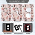 thumbnail image 5 of Switch Panel Switch Decoration 2.76x4.53x0.28 Inches Duplex Outlets Switch Plate Wall Plates Living Room Kitchen Bedroom Study Switches Pretty Pink Plum Seamless, 5 of 8
