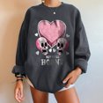 thumbnail image 4 of Pntutb - Sudadera de forro polar de manga larga con cuello redondo y estampado de calavera para mujer Pntutb Pntutb-5314, 4 of 7