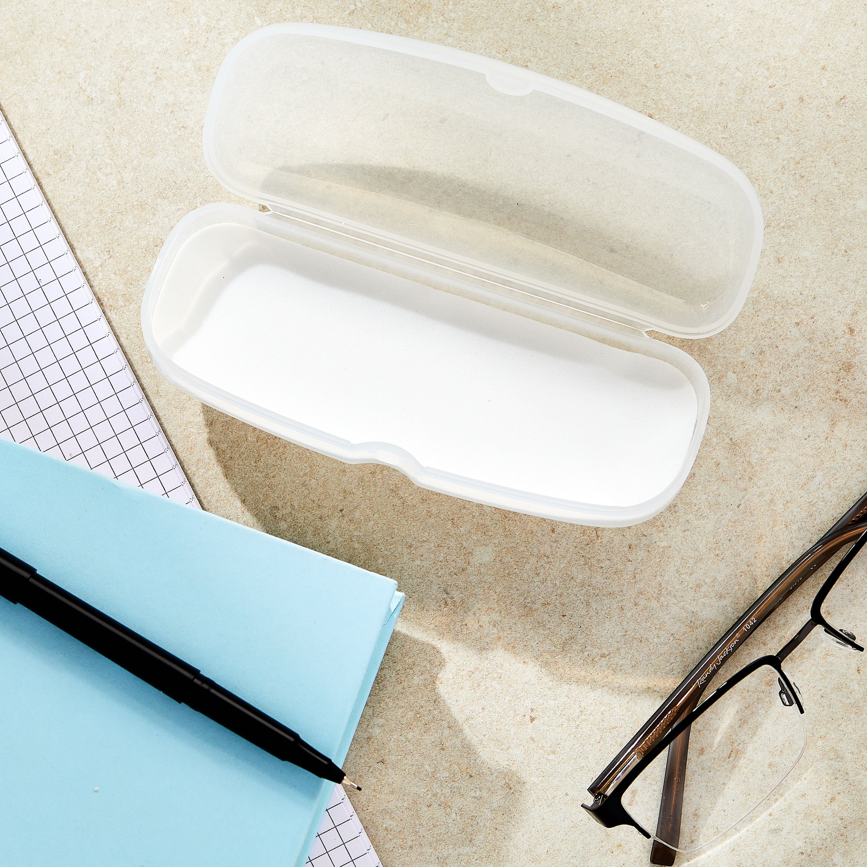 Equate Unisex Portable White Case for Eyewear Protection