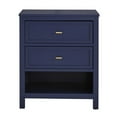 thumbnail image 3 of Weston Home Danica Modern 2-Drawer Nightstand, Twilight Blue, 3 of 8