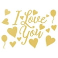 thumbnail image 1 of EGNMCR Wall Stickers, Cute Stickers 2PC Valentine Stickers; Stickers; Disposable Decorative Stickers The Stickers, 1 of 2