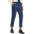 thumbnail image 5 of Lars Amadeus Men's Cropped Dress Pants Flat Front Ankle-Length Trousers, 5 of 6
