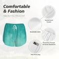 thumbnail image 4 of Daiia Teal Turquoise1 Pattern Women's 2 in 1 Running Shorts - Lightweight Athletic Workout Gym Yoga Shorts Liner with Phone Pockets-Medium, 4 of 7