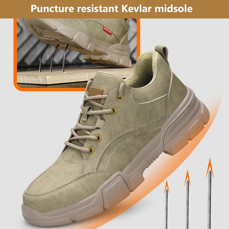 Safety Work Shoes Lightweight Breathable Toe Cap Puncture Proof Midsole Slip Res Non Slip Steel Toe Safety Work Shoes,Anti smash Puncture  main image 3