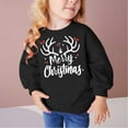 thumbnail image 2 of Lorytime Girls Sweatshirts for Fall Boys Merry Christmas Shirt Crew Neck Long Sleeve Pullover Drop Shoulder Tops 9 Years, 2 of 4