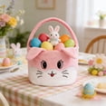 thumbnail image 6 of Kbndieu Easter Basket, Bunny Easter Baskets for Kids Boys Girls, Egg Hunting Easter Bucket with Cute Rabbit Ears, Easter Tote Bags for Easter Decorations Candy Gifts Toy Storage, 6 of 6