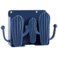 thumbnail image 1 of Wall Mounted Cactus Storage Box Punch-free Self-adhesive Remote Controller Mobile Phone Charging Organizer Holder Household Hook Dark Blue, 1 of 8