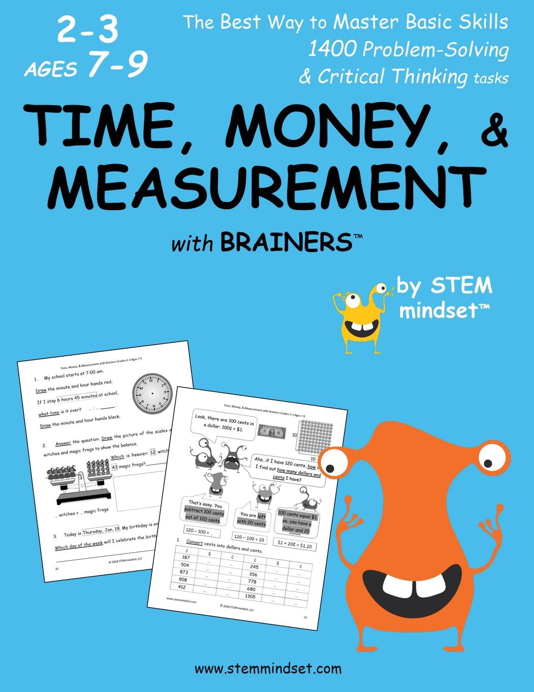 Time Money Measurement With Brainers Grades 2 3 Ages 7 9 Time Money Measurement With Brainers Grades 2 3 Ages 7 9 Paperback