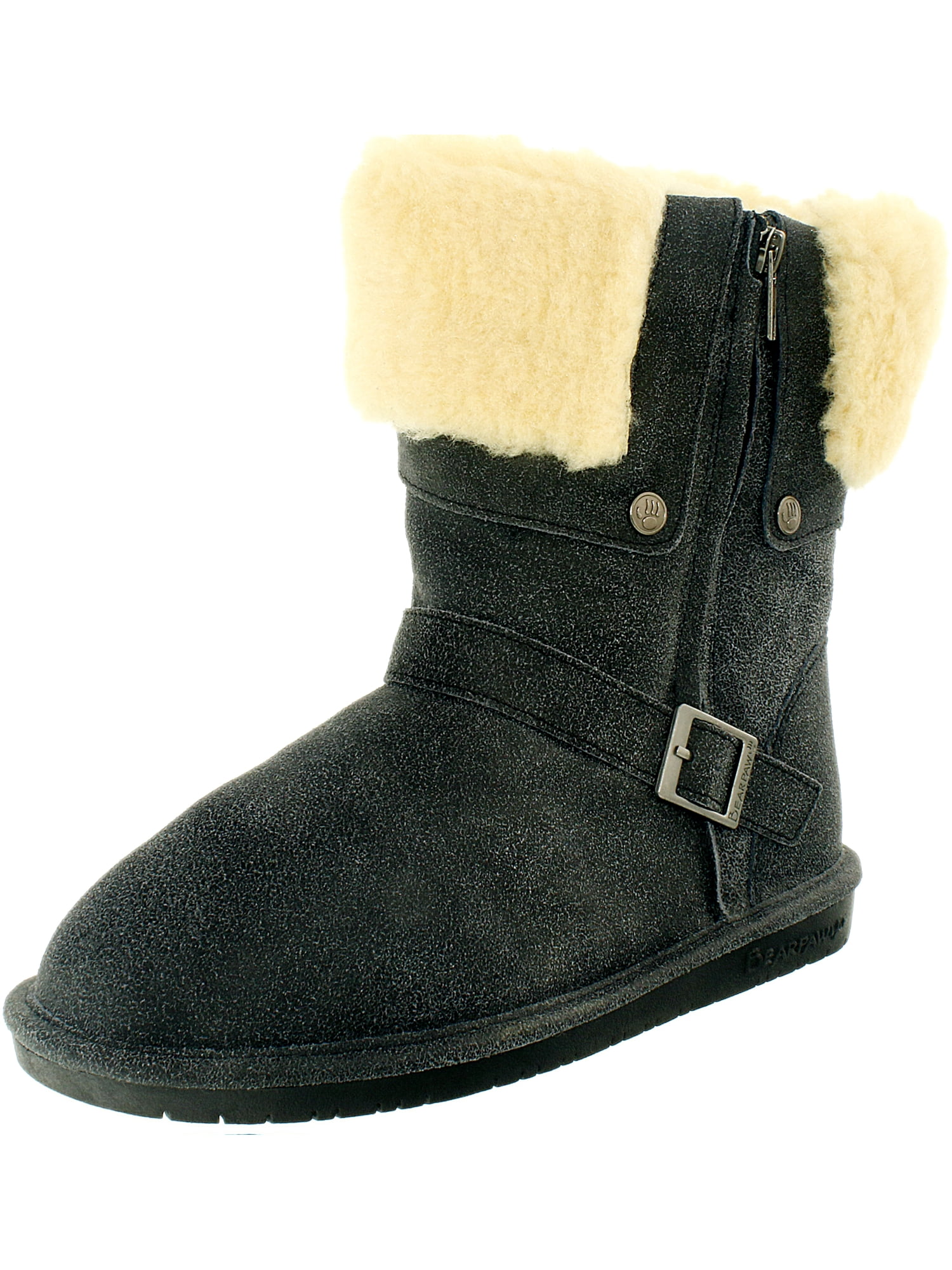 Bearpaw Bearpaw Women's Madison Black AnkleHigh Wool Boot 6M