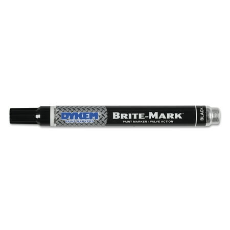 - DYKEM BRITE-MARK Paint Marker, Bullet Medium Tip, Black