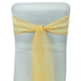 thumbnail image 2 of Darling Souvenir Pack Of 25 Satin Chair Sashes Bow Sash For Wedding & Events Supplies Party Decoration Chair Cover Sash - Colors Available, 2 of 5