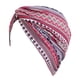 thumbnail image 1 of Gorros de quimio de para mujer, elástico , gorros de , sombrero, bandana, turbante Vino rojo Zulema Sombrero Turbante Étnico, 1 of 8