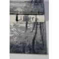 thumbnail image 3 of Ladole Rugs Durable Abstract Niagara Toronto Collection Turkish Micro Polyester Area Rug Carpet in Grey-Ivory, 7x10 (6'5" x 9'5" , 200cm x 290cm), 3 of 6