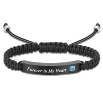 Urn Bracelet for Ashes Cremation Jewelry Braided Adjustable Ashes Bracelets for Men Women Cremation Manmade Braided Urn Bracelet for Ashes