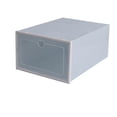 thumbnail image 2 of Zeyigg Clear Plastic Shoe Storage Boxes – Stackable & Foldable Shoe Box Organizer with Heart Design, Transparent Closet Organizer for Sneakers, Boots & Home Textile Storage,Light Blue, 2 of 5