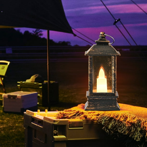 Luz De Vela Electrónica Lámpara de ambiente LED Adorno Cuadrado Luz intermitente Decoración de fiesta (Bronceado) Wdftyju Para estrenar