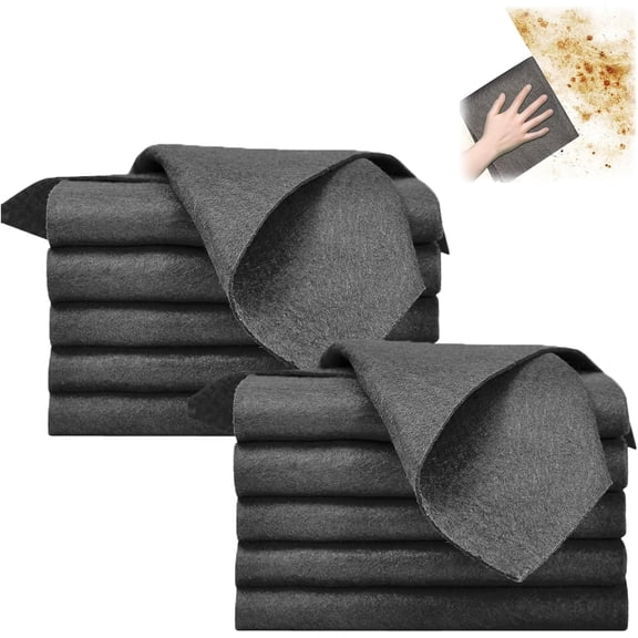 10pcs Thickened Magic Cleaning Cloth,Reuseable Microfiber Streak Free Cloth,Highly Absorbent And lint-free, Powerful Stain Removal Without leaving Residue.