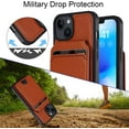 thumbnail image 6 of funda para iPhone 14 Pro Max case Magsafe for Women with Card Holder Detachable-iPhone 14 pro max case Wallet (Brown), 6 of 16