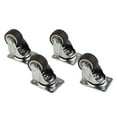 Mini 1 Inch Casters 4PCS Mini Small Casters Diameter 1inch/25mm TPE Rubber Super Mute ...