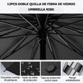 thumbnail image 4 of Paraguas Plegable Reforz, Sombrilla Grande para Lluvia y Sol, Paraguas de Bolsillo Resistente al Viento con 12 Varillas de Aleación, Protección UV y Ligero y Portátil, para Hombres y Mujeres, 4 of 4