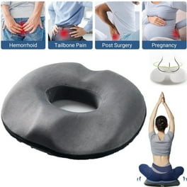 Donut Pillow Orthopedic Bamboo Memory Foam Donut Seat Cushion Hemorrhoid Cushion for Hemorrhoids Treatment Tailbone Coccyx Sciatica Pregnancy Post Natal Pain Relief Walmart