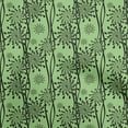 thumbnail image 1 of oneOone Cotton Flex Green Fabric Floral Silhouette Quilting Supplies Print Sewing Fabric By The Yard 40 Inch Wide, 1 of 4