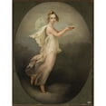 thumbnail image 2 of Johann Heinrich Beck 15x18 Black Ornate Wood Framed Double Matted Museum Art Print Titled - Psyche (1814), 2 of 5