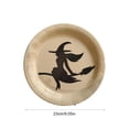 thumbnail image 3 of SLYNSHome 16Pcs 9 inch Witch Disposable Tableware Paper Plates Vintage Printed Table Supplies For Halloween Dinner Holiday Party Tabletop Decor, 3 of 6