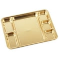 thumbnail image 2 of Travelwant Large 6 Compartment Cafeteria Food Tray, Cafeteria Eating Mess Tray, Heavy Duty Divided Dinner Plate for Travel, Picnic - Silver, 2 of 7