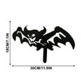 thumbnail image 2 of Halloween Metal Black Bat Decor Halloween Yard Lawn Stakes Garden Scare Bats Silhouette Statues Stakes for Home Yard Outdoor Decorations, 2 of 4