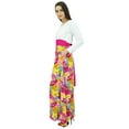 thumbnail image 4 of Bimba Women's Long Sleeve Floral Long Maxi Dress Jilbab Summer Clothing, 4 of 5