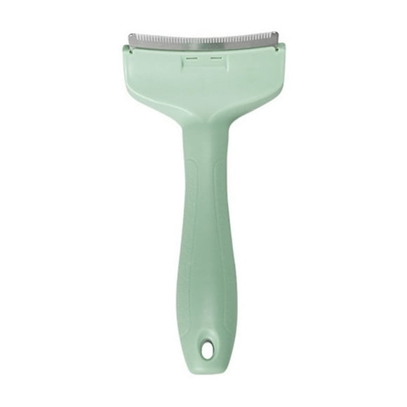 Peine para perros | Cepillo de aseo para mascotas que mudan de pelo | Mango ergonómico antideslizante | Eliminación suave de la capa inferior | Cuchilla desmontable | Todos los tipos de pelaje