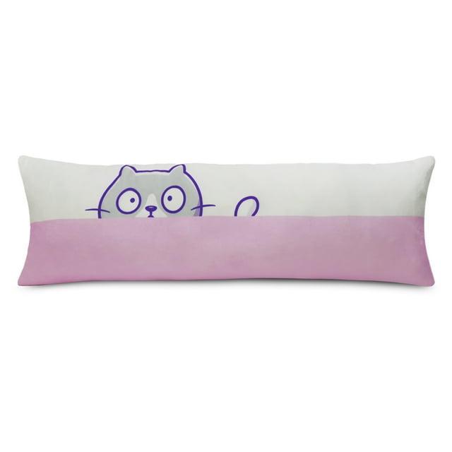 Almohada Abrazable Coprire Extra Suave Gato Rosa
