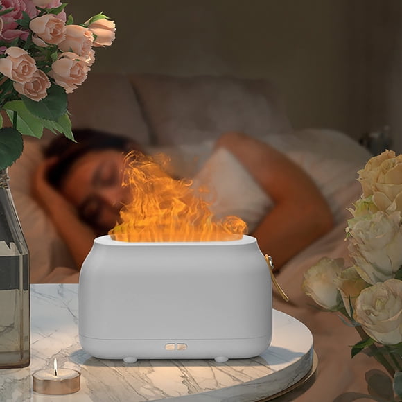 Dvkptbk Aroma Diffuser Flame Diffuser,Humidifier,Portable-Noiseless Aroma Diffuser for Home,Office or Yoga Oil Diffuser, Oil Diffuser with 2 Kinds Flame Kitchen & Dining